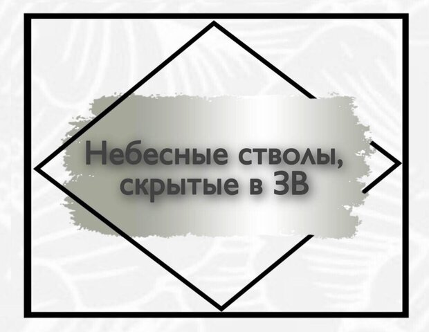 Небесные стволы, скрытые в земных ветвях